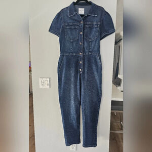 Celebrity Pink Straight leg Jumpsuit Women's L Short Sleeve